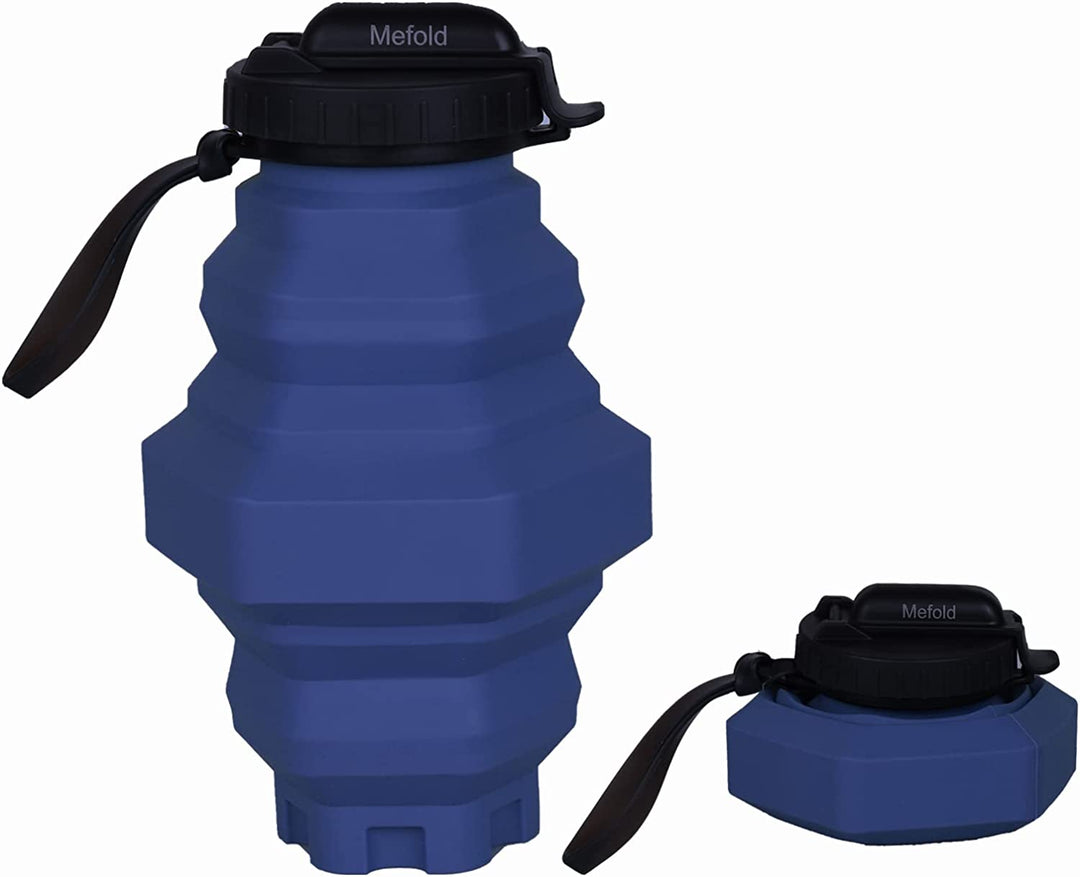Hexagon Collapsible Water Bottle with Straw