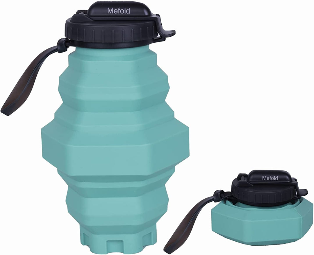 Hexagon Collapsible Water Bottle with Straw
