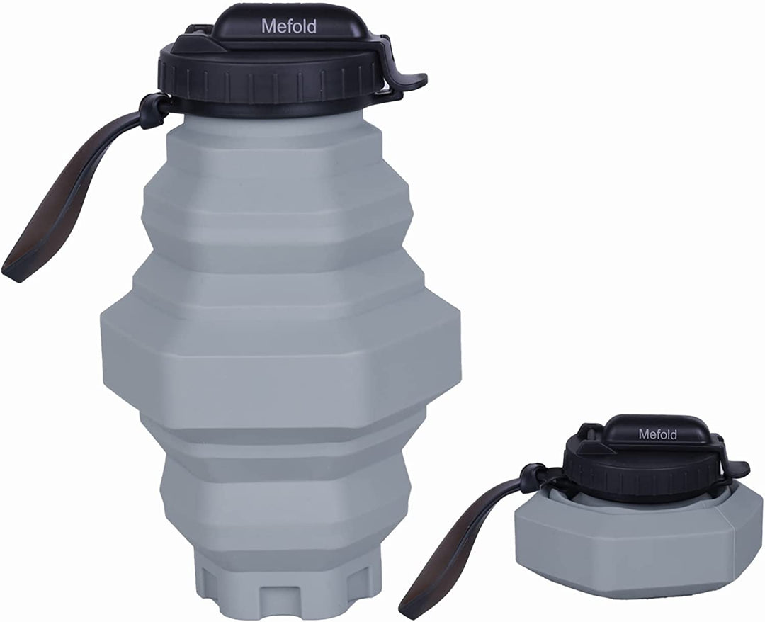 Hexagon Collapsible Water Bottle with Straw