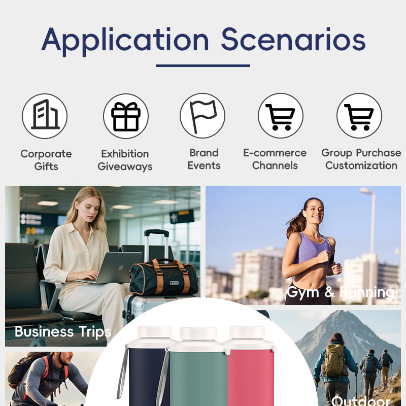 SH28 Silicone Collapsible Water Bottle Portable Foldable Travel Cup