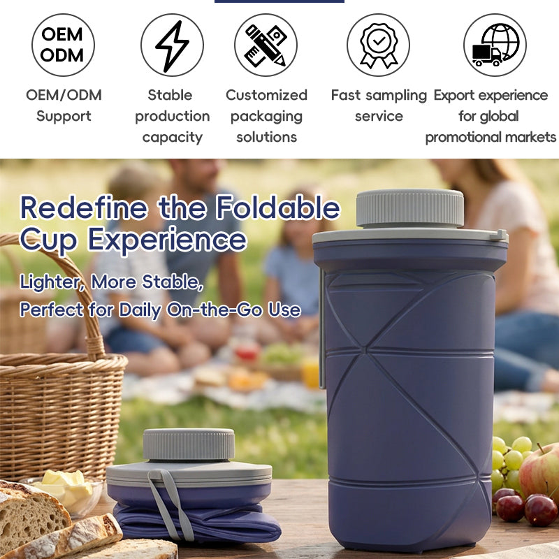 SH29 Silicone Collapsible Water Bottle Portable Foldable Travel Cup