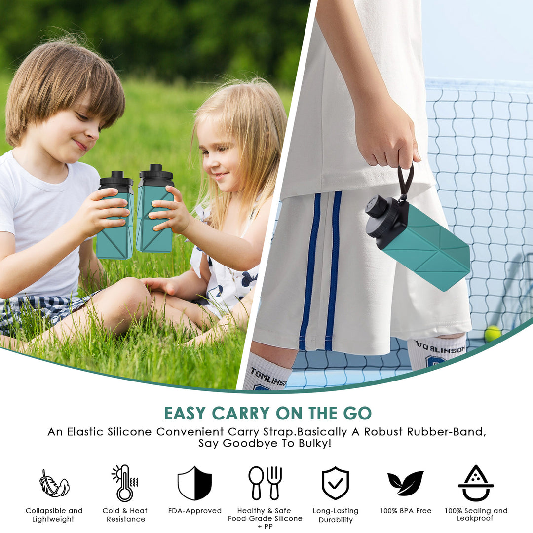 SH-20 420ML Square Collapsible Cup | Portable Silicone Design, Eco-Friendly & Durable