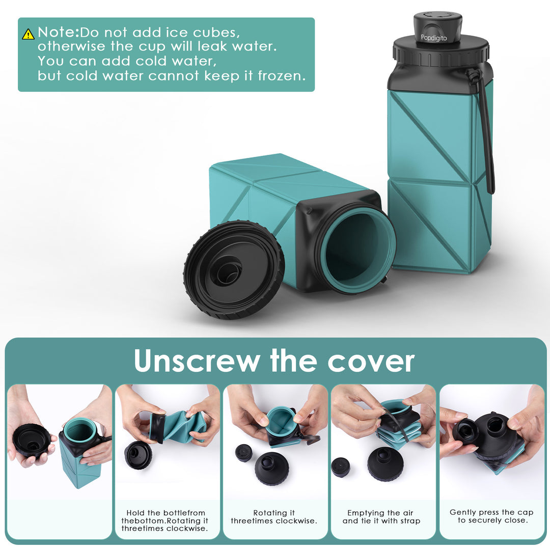 SH-20 420ML Square Collapsible Cup | Portable Silicone Design, Eco-Friendly & Durable