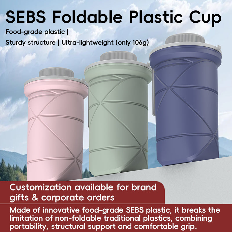 SH29 Silicone Collapsible Water Bottle Portable Foldable Travel Cup
