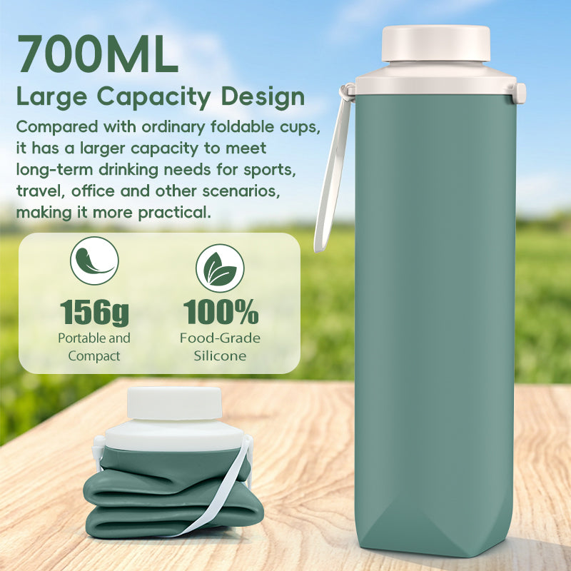 SH28 Silicone Collapsible Water Bottle Portable Foldable Travel Cup