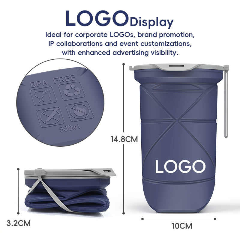 SH26 Silicone Collapsible Water Bottle Portable Foldable Travel Cup