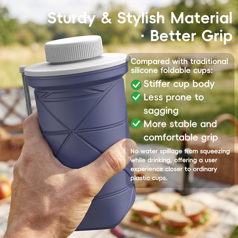 SH29 Silicone Collapsible Water Bottle Portable Foldable Travel Cup