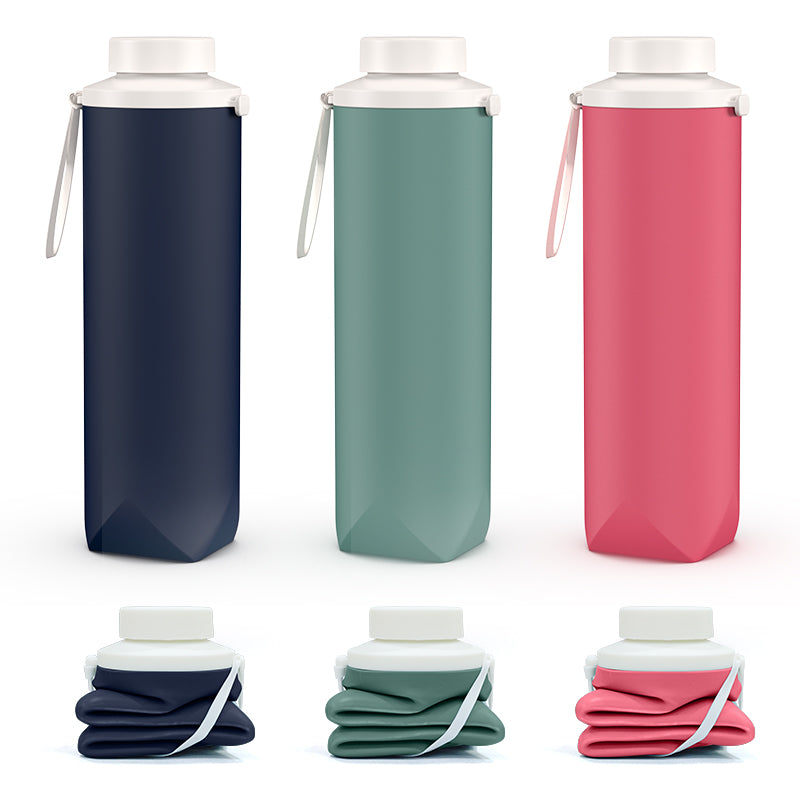 SH28 Silicone Collapsible Water Bottle Portable Foldable Travel Cup