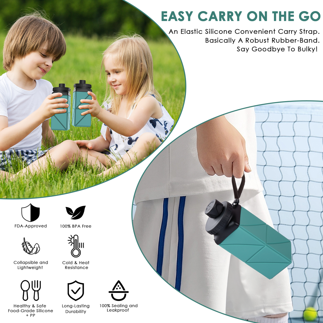 SH-20 420ML Square Collapsible Cup | Portable Silicone Design, Eco-Friendly & Durable